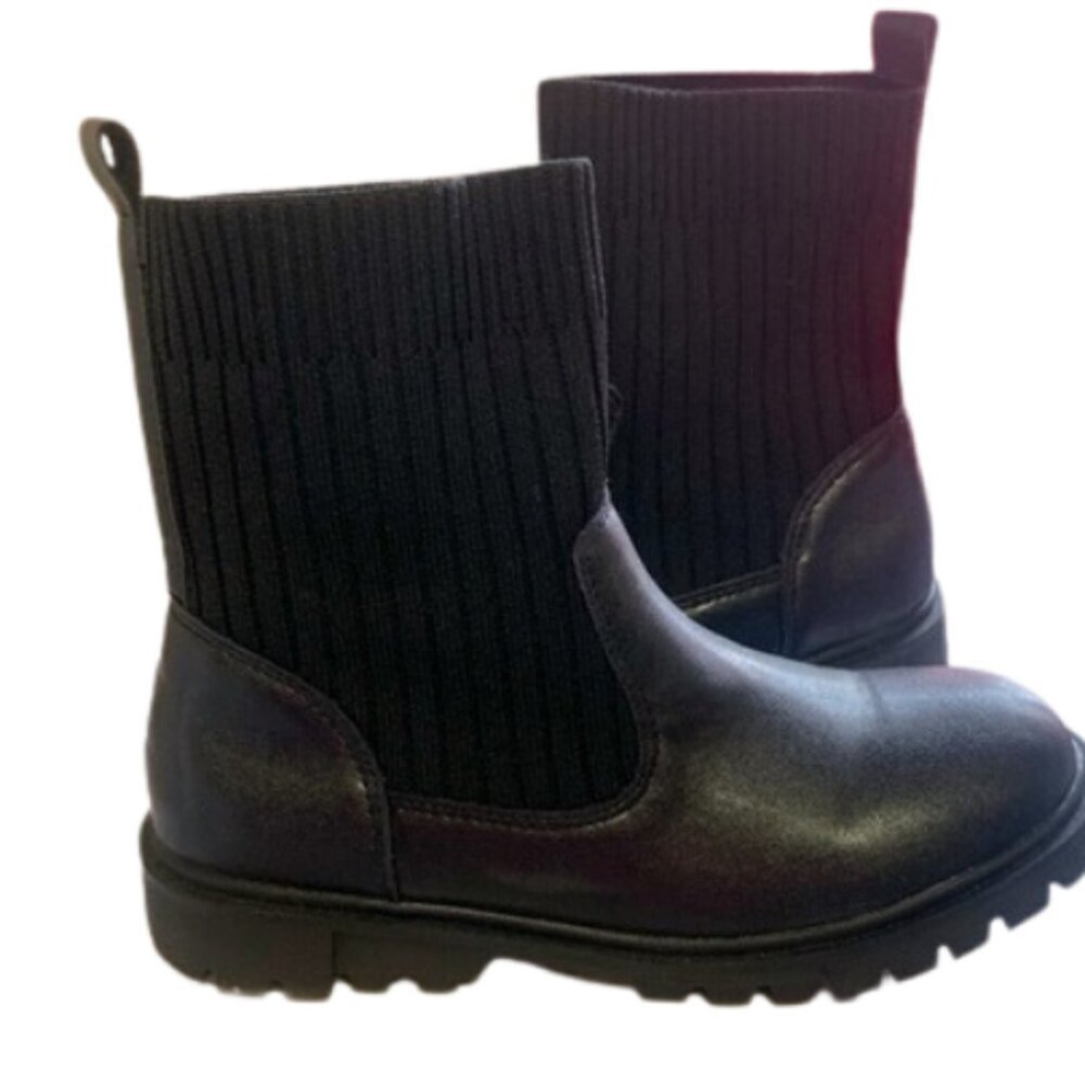 SHEIN Toddler Black Boots Combat sz‎ 10